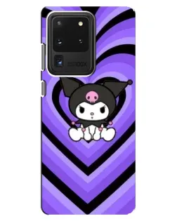 Чехол для Samsung Galaxy S20 Ultra с картинкой «Kuromi и фиолетовые сердца» Чехол для Samsung Galaxy S20 Ultra с картинкой «Kuromi и фиолетовые сердца»