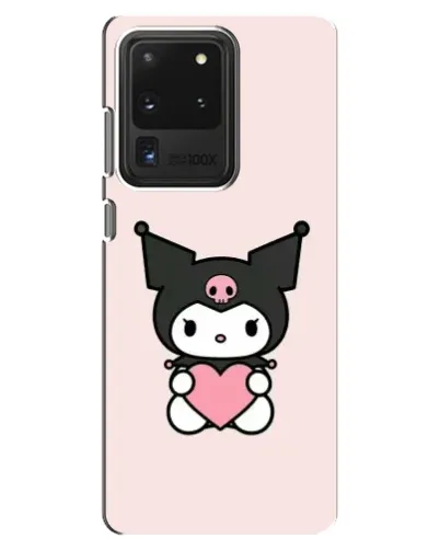 Чехол для Samsung Galaxy S20 Ultra с картинкой «Kuromi и сердце»