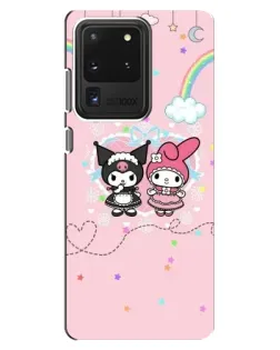 Чехол для Samsung Galaxy S20 Ultra с картинкой «My Melody и Kuromi» Чехол для Samsung Galaxy S20 Ultra с картинкой «My Melody и Kuromi»