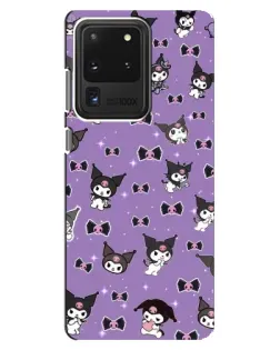 Чехол для Samsung Galaxy S20 Ultra с картинкой «Kuromi — паттерн» Чехол для Samsung Galaxy S20 Ultra с картинкой «Kuromi — паттерн»