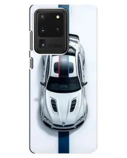 Чехол для Samsung Galaxy S20 Ultra с картинкой «Вид сверху — BMW M»