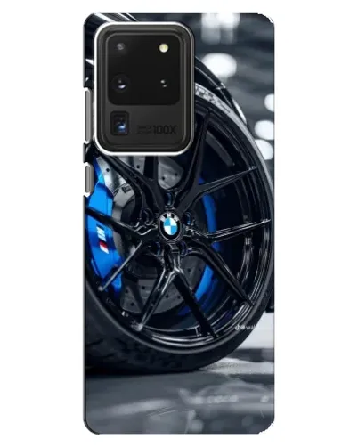 Чехол для Samsung Galaxy S20 Ultra с картинкой «Колесо BMW вблизи»