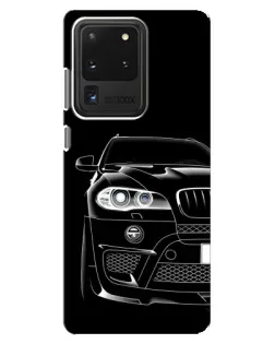 Чехол для Samsung Galaxy S20 Ultra с картинкой «Темный силуэт BMW»
