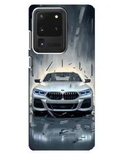 Чехол для Samsung Galaxy S20 Ultra с картинкой «BMW в свете фар»