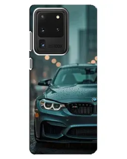 Чехол для Samsung Galaxy S20 Ultra с картинкой «BMW в огнях города»