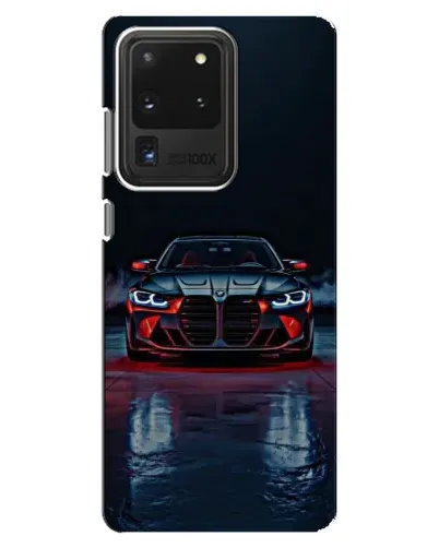 Чехол для Samsung Galaxy S20 Ultra с картинкой «BMW на мокрой дороге»