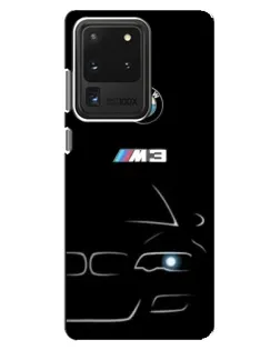 Чехол для Samsung Galaxy S20 Ultra с картинкой «Минималистичный принт BMW M3»