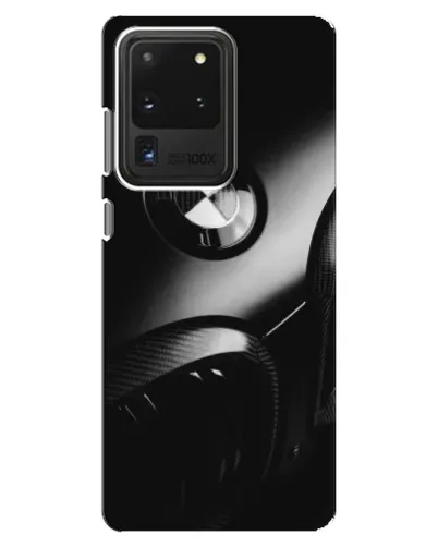 Чехол для Samsung Galaxy S20 Ultra с картинкой «Эмблема BMW — макро»