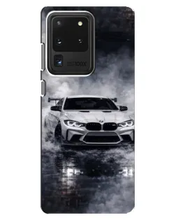 Чехол для Samsung Galaxy S20 Ultra с картинкой «BMW сквозь туман»