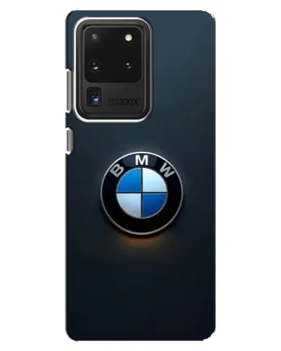 Чехол для Samsung Galaxy S20 Ultra с картинкой «Логотип BMW — минимализм»