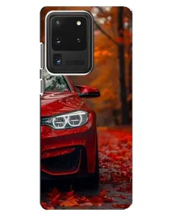 Чехол для Samsung Galaxy S20 Ultra с картинкой «Осенняя BMW M4»