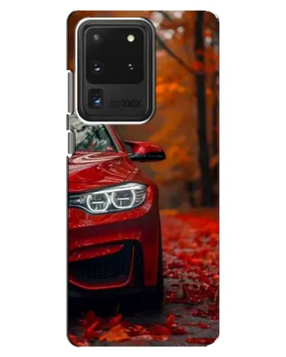 Чехол для Samsung Galaxy S20 Ultra с картинкой «Осенняя BMW M4»