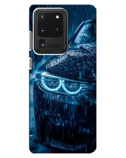 Чехол для Samsung Galaxy S20 Ultra с картинкой «BMW под дождем»