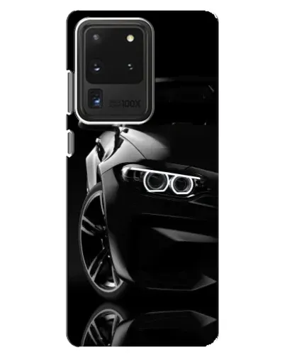 Чехол для Samsung Galaxy S20 Ultra с картинкой «Черная BMW — профиль» Чехол для Samsung Galaxy S20 Ultra с картинкой «Черная BMW — профиль»