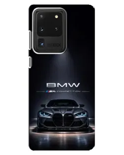 Чехол для Samsung Galaxy S20 Ultra с картинкой «BMW сквозь ночной город»