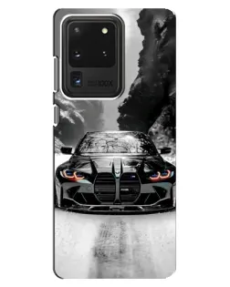 Чехол для Samsung Galaxy S20 Ultra с картинкой «BMW — акварельный дрифт»