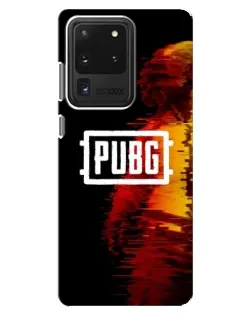 Чехол для Samsung Galaxy S20 Ultra с картинкой «Яркий логотип PUBG»