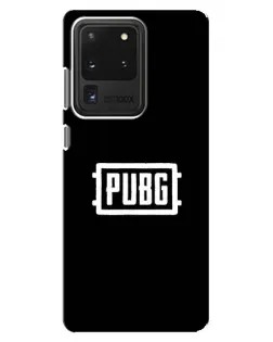 Чехол для Samsung Galaxy S20 Ultra с картинкой «Лого BMW — металлический блеск»