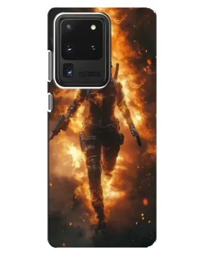 Чехол для Samsung Galaxy S20 Ultra с картинкой «BMW — скорость в дожде»