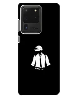 Чехол для Samsung Galaxy S20 Ultra с картинкой «PUBG — белый шлем»