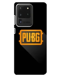 Чехол для Samsung Galaxy S20 Ultra с картинкой «PUBG — рамка лого»
