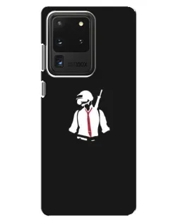 Чехол для Samsung Galaxy S20 Ultra с картинкой «PUBG — силуэт воина»