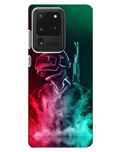 Чехол для Samsung Galaxy S20 Ultra с картинкой «PUBG — огненный воин»