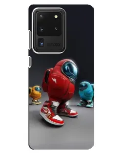 Чехол для Samsung Galaxy S20 Ultra с картинкой «Among Us — 3D стиль»