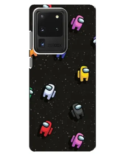 Чехол для Samsung Galaxy S20 Ultra с картинкой «Космический паттерн Among Us»