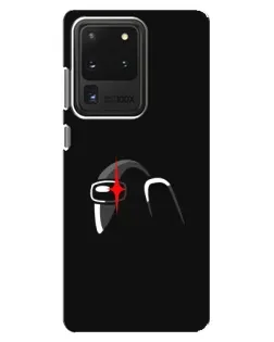 Чехол для Samsung Galaxy S20 Ultra с картинкой «Among Us шлем»