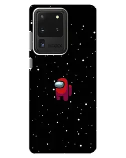 Чехол для Samsung Galaxy S20 Ultra с картинкой «Красный Among Us»
