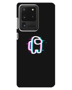 Чехол для Samsung Galaxy S20 Ultra с картинкой «Among Us неон»