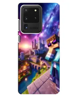 Чехол для Samsung Galaxy S20 Ultra с картинкой «Стив и космос»