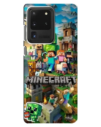 Чехол для Samsung Galaxy S20 Ultra с картинкой «Замок Minecraft»
