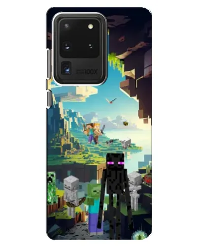 Чехол для Samsung Galaxy S20 Ultra с картинкой «Эндермен в лесу»