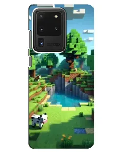 Чехол для Samsung Galaxy S20 Ultra с картинкой «Minecraft летний день»