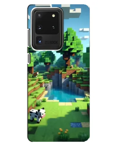 Чехол для Samsung Galaxy S20 Ultra с картинкой «Minecraft летний день»