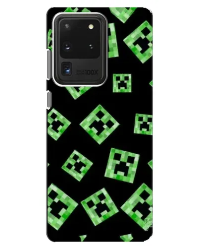 Чехол для Samsung Galaxy S20 Ultra с картинкой «Паттерн с криперами»