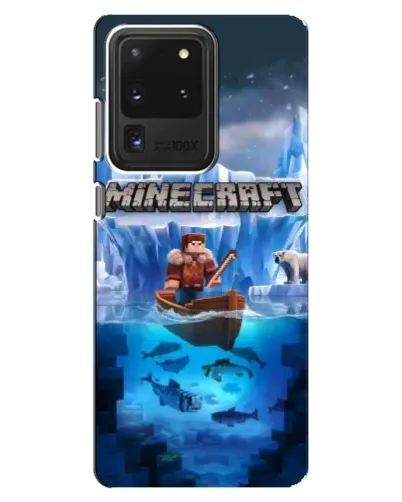 Чехол для Samsung Galaxy S20 Ultra с картинкой «Minecraft ледяной мир»