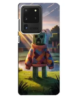 Чехол для Samsung Galaxy S20 Ultra с картинкой «Крипер в свитере»