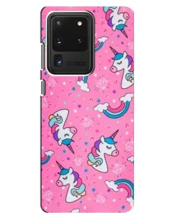 Чехол для Samsung Galaxy S20 Ultra с картинкой «Unicorn паттерн розовый» Чехол для Samsung Galaxy S20 Ultra с картинкой «Unicorn паттерн розовый»