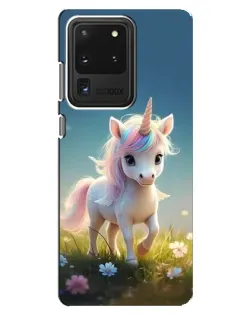 Чехол для Samsung Galaxy S20 Ultra с картинкой «Единорог на поляне» Чехол для Samsung Galaxy S20 Ultra с картинкой «Единорог на поляне»