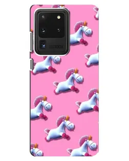 Чехол для Samsung Galaxy S20 Ultra с картинкой «Единороги на розовом» Чехол для Samsung Galaxy S20 Ultra с картинкой «Единороги на розовом»