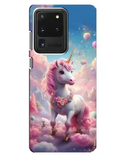 Чехол для Samsung Galaxy S20 Ultra с картинкой «Единорог среди облаков» Чехол для Samsung Galaxy S20 Ultra с картинкой «Единорог среди облаков»