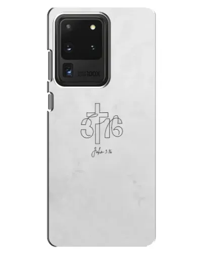 Чехол для Samsung Galaxy S20 Ultra с картинкой «Иоанна 3:16 Крест»