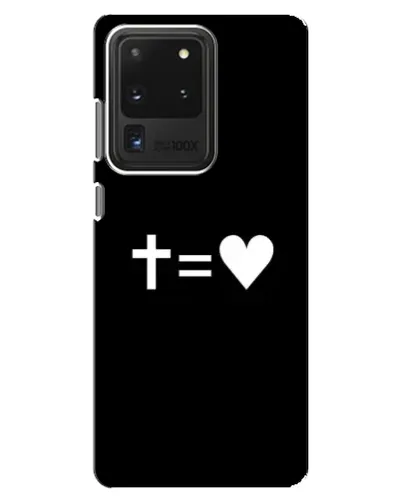 Чехол для Samsung Galaxy S20 Ultra с картинкой «Крест и Сердце»