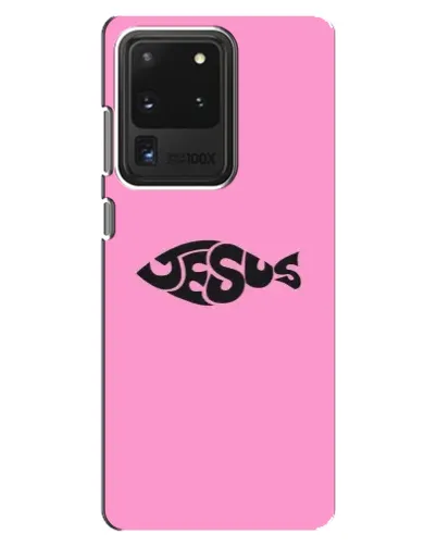 Чехол для Samsung Galaxy S20 Ultra с картинкой «Розовый символ  Jesus»