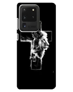 Чохол для Samsung Galaxy S20 Ultra з картинкою «Сяючий хрест Jesus»