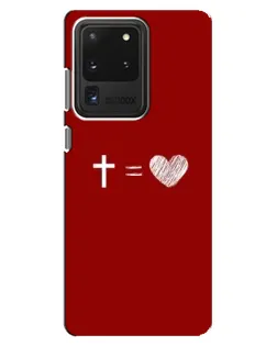 Чохол для Samsung Galaxy S20 Ultra з картинкою «Рівняння любові»