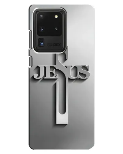 Чохол для Samsung Galaxy S20 Ultra з картинкою «Металевий хрест Jesus» Чохол для Samsung Galaxy S20 Ultra з картинкою «Металевий хрест Jesus»